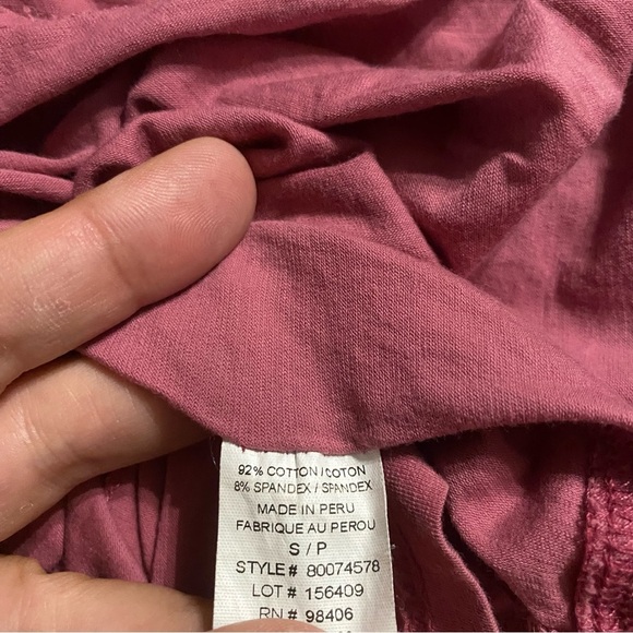Theory Rose Pink Soft Thin Knit Short Sleeve T Shirt - Picture 5 of 5